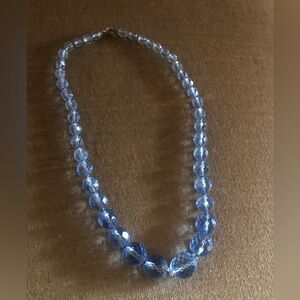 Elegant Blue Stone? Beaded Necklace- 162A $50 or $45 w/offer